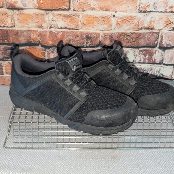 Timberland PRO Black Athletic Shoes with Cushioned Midsole - Picture 1 of 5